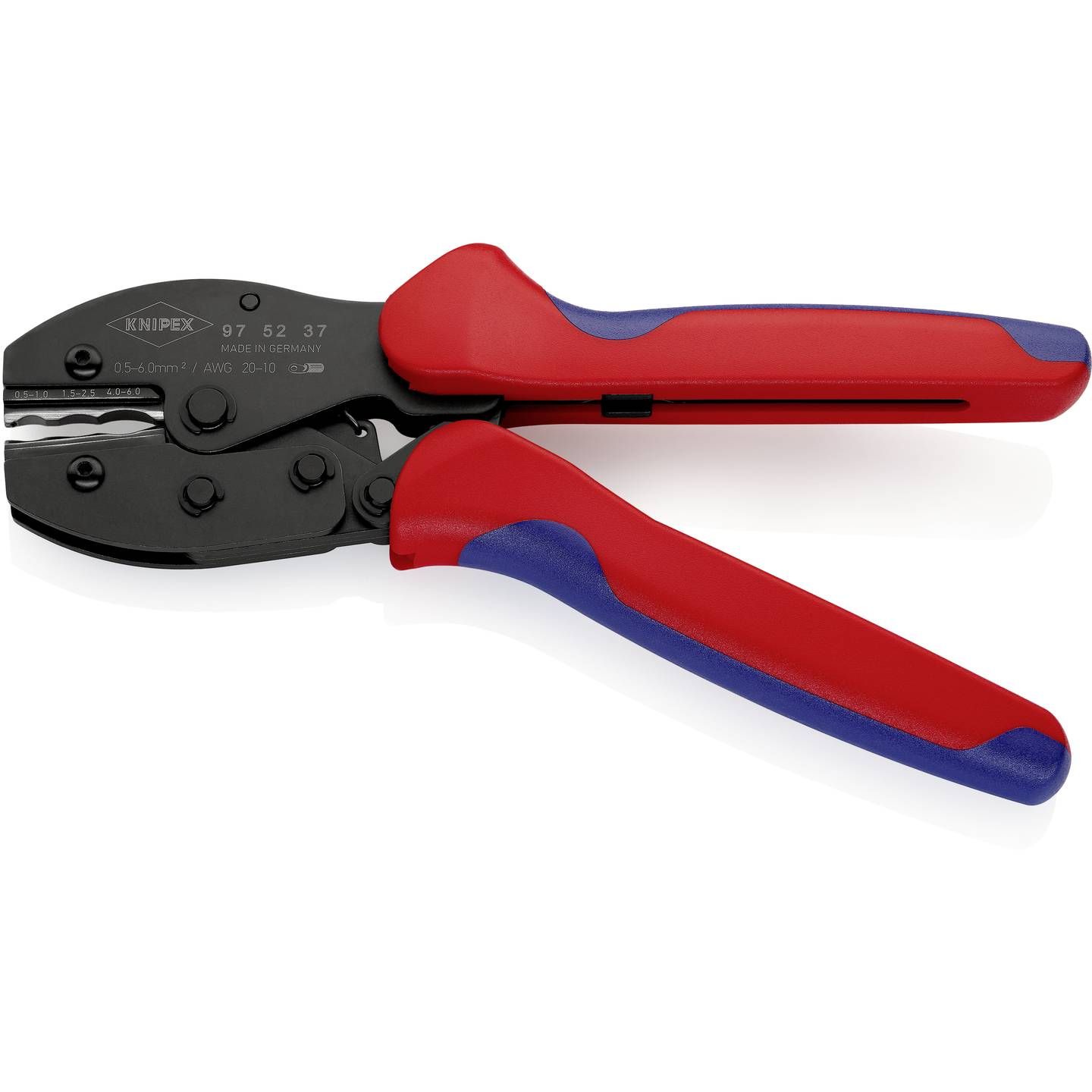 Knipex Crimpzange Presszange Preciforce Schrumpfschlauchverbinder 0.5 bis 6 mm² - 4003773063193