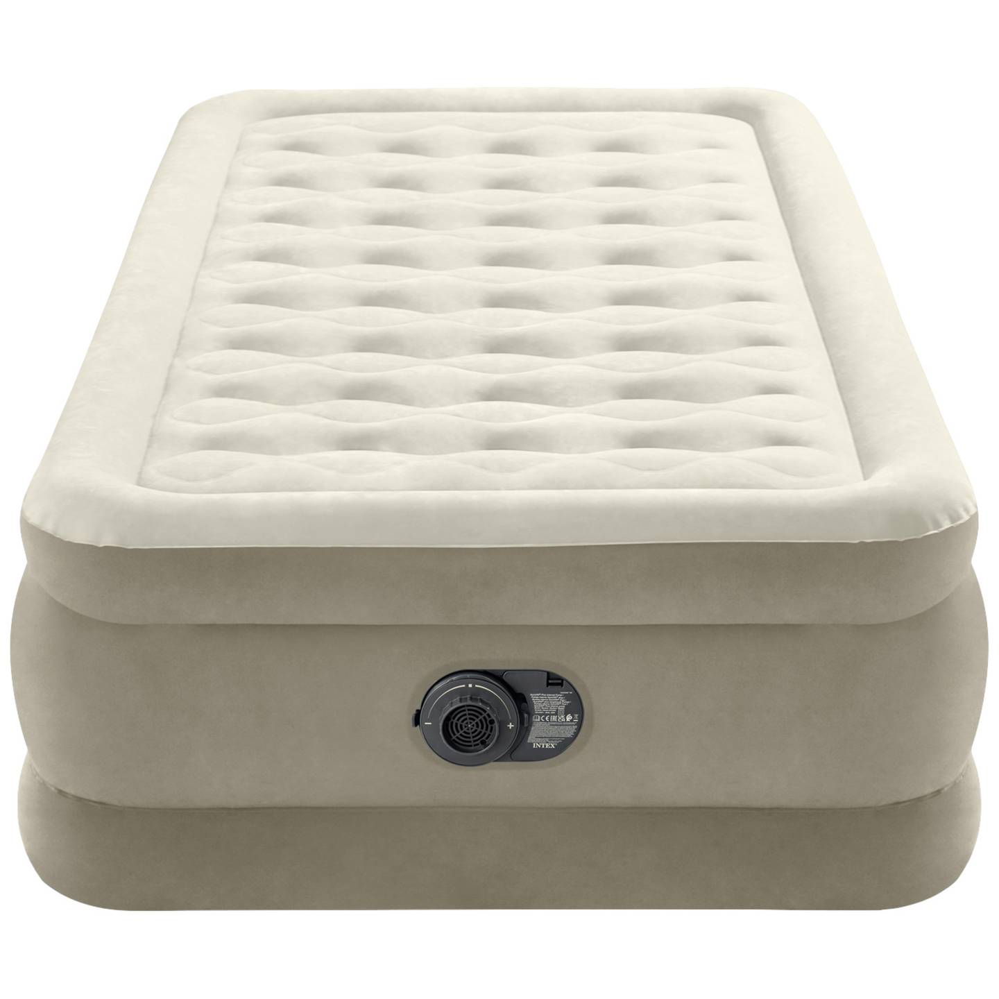 Intex Luftbett DuraBeam UltraPlush Twin Luftmatratze Luft Bett 220V Pumpe Braun - 6941057422978