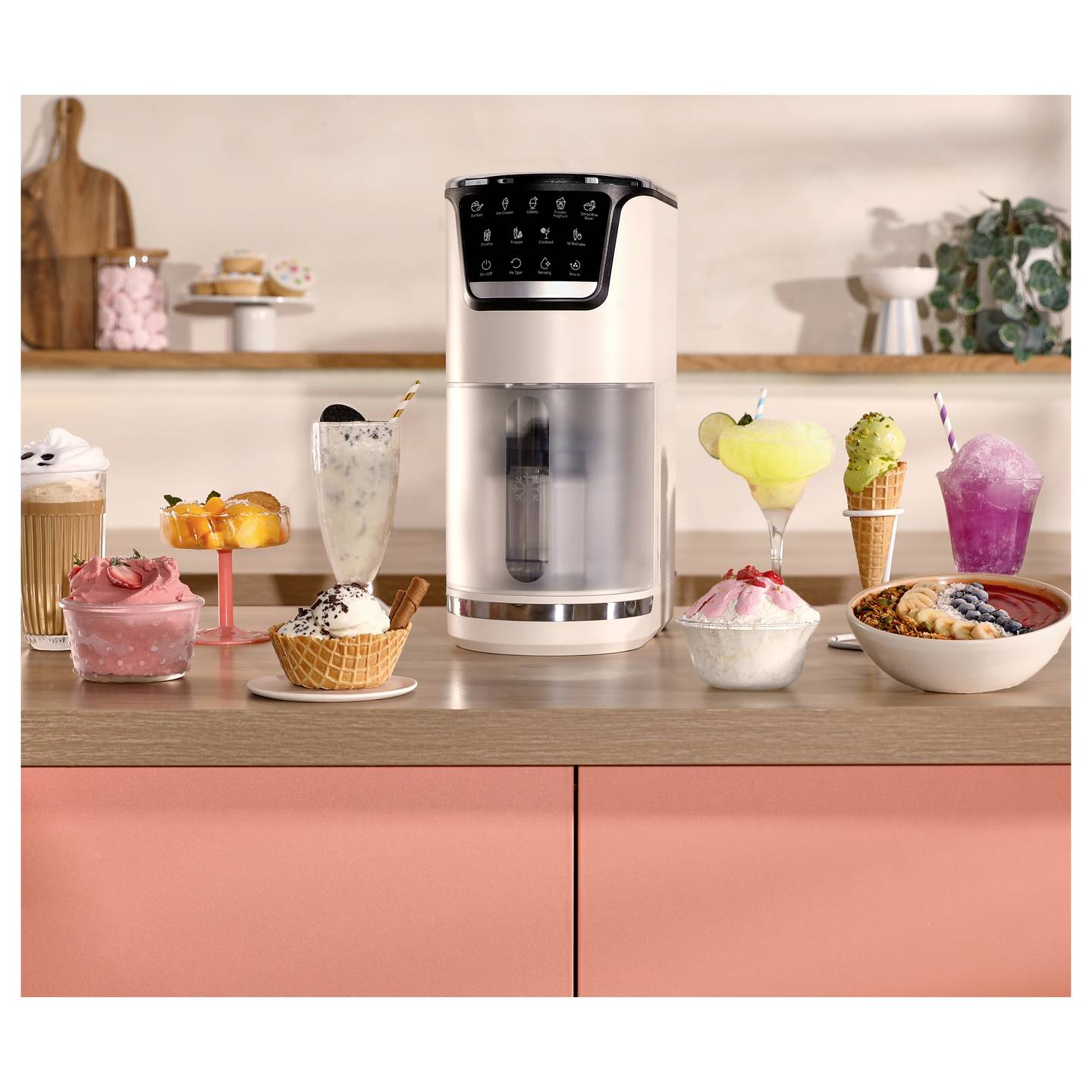 Tefal Eismaschine Dolci 1,4l Eiscreme Sorbet Yogurt-Eis 600W - 3016661180446