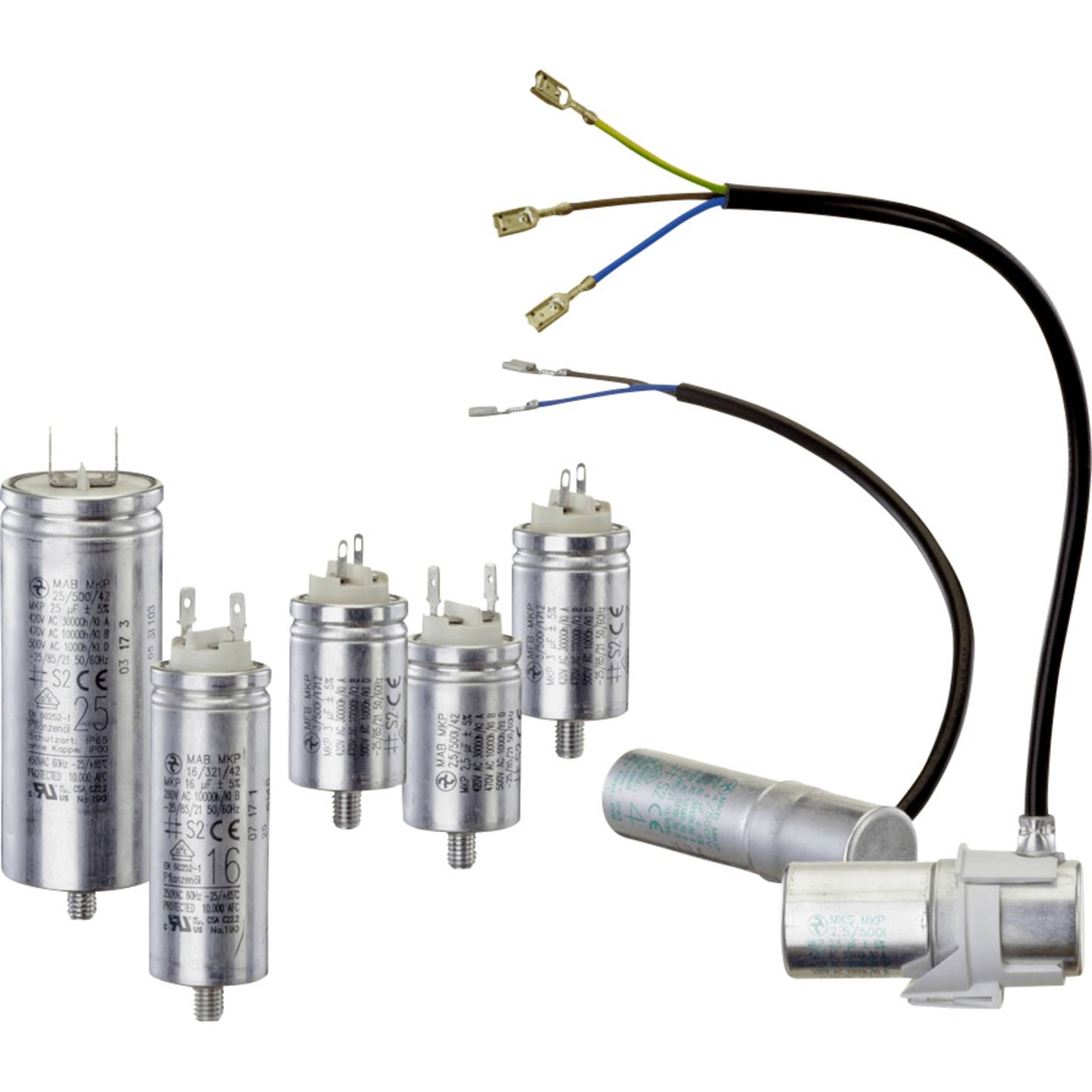 Hydra MKP-Motorkondensator 30 µF Steckanschluss 500 V 45 x 103 mm 1 Stück - 48544840409