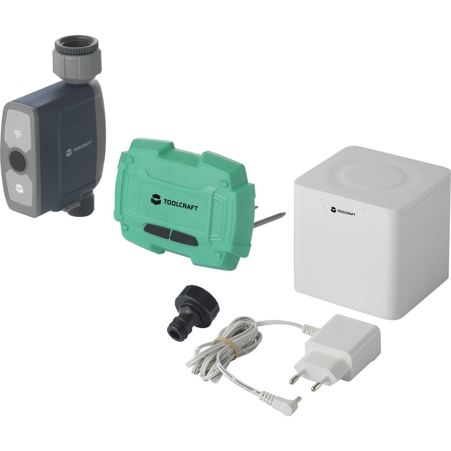Toolcraft Bewässerungssteuerung smart Gartenbewässerung Tuya 1-719min täglich - 4064161187631