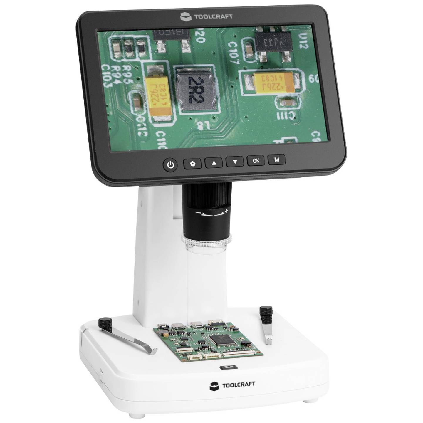 Toolcraft Digital-Mikroskop 300x Auflicht Durchlicht USB Mikroskop 1500x Zoom - 4064161323268