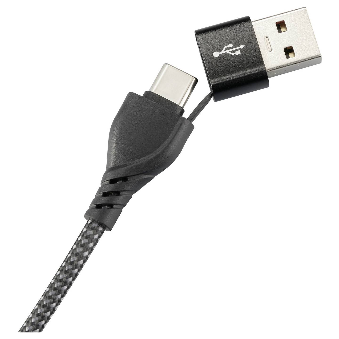 Renkforce USB-Ladekabel USB 2.0 USB-A USB-C Apple Lightning 1,20m schwarz - 4064161393469