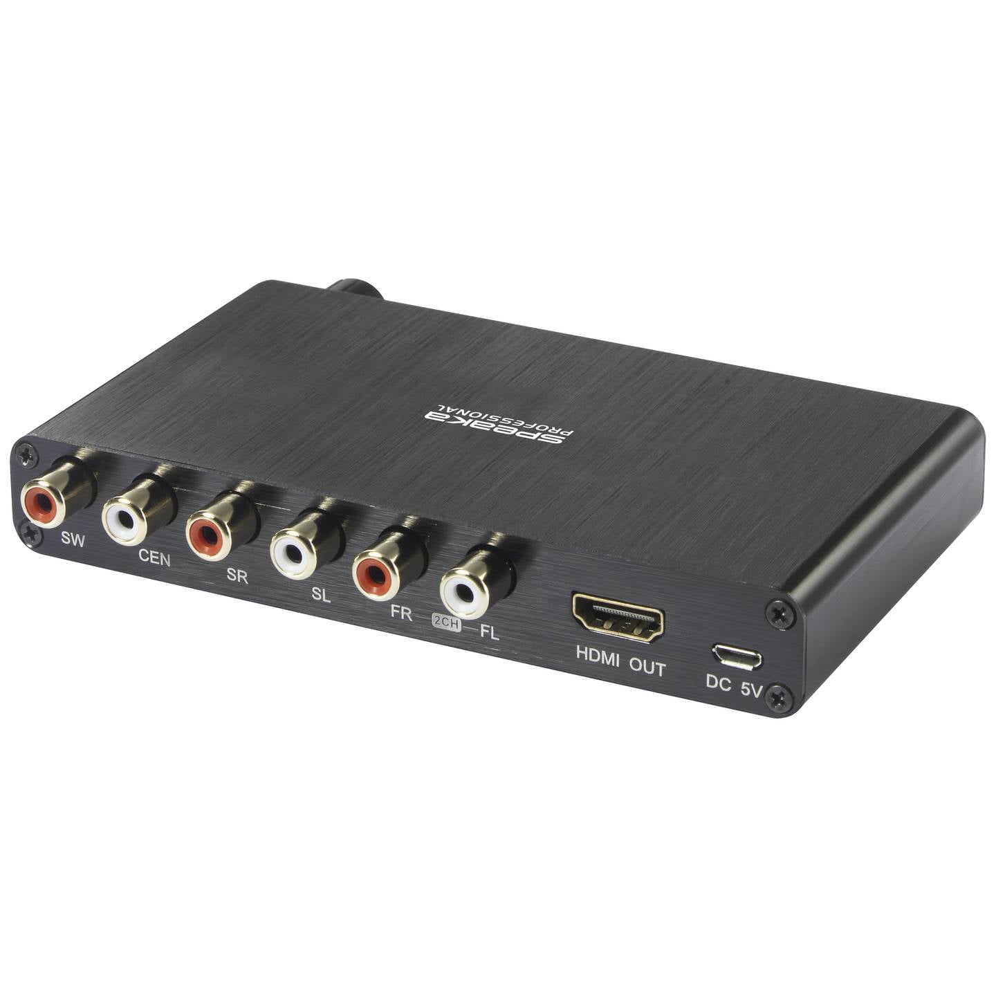 SpeaKa Professional Audio Extraktor HDMI 5.1-Kanal Dolby AC-3 Schwarz - 4064161227276