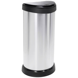 B-Ware Curver Mülleimer Abfalleimer Deco 40l Handtuchheizkörper silber schwarz