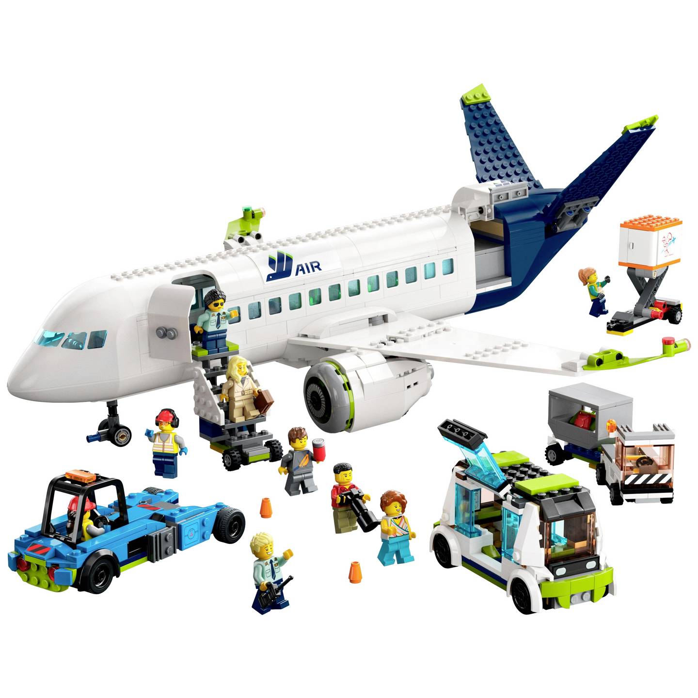 LEGO CITY Passagierflugzeug Modell 60367 Konstruktionsspielzeug 913 Teile 19cm - 5702017416274