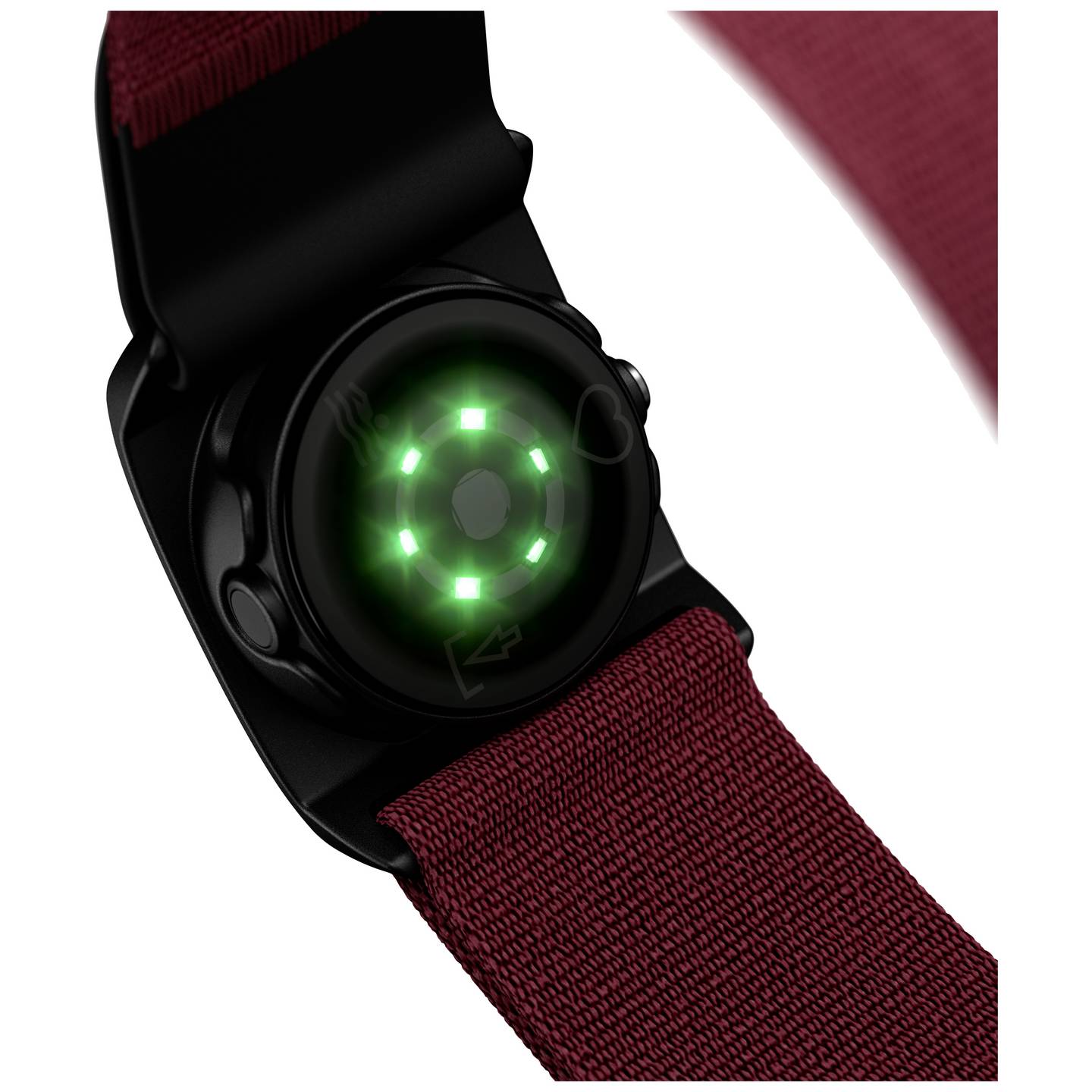 Polar Verity Sense OHR Pulsuhr Fitness Tracker Smartwatch dunkelrot S-L Größe - 0725882065021
