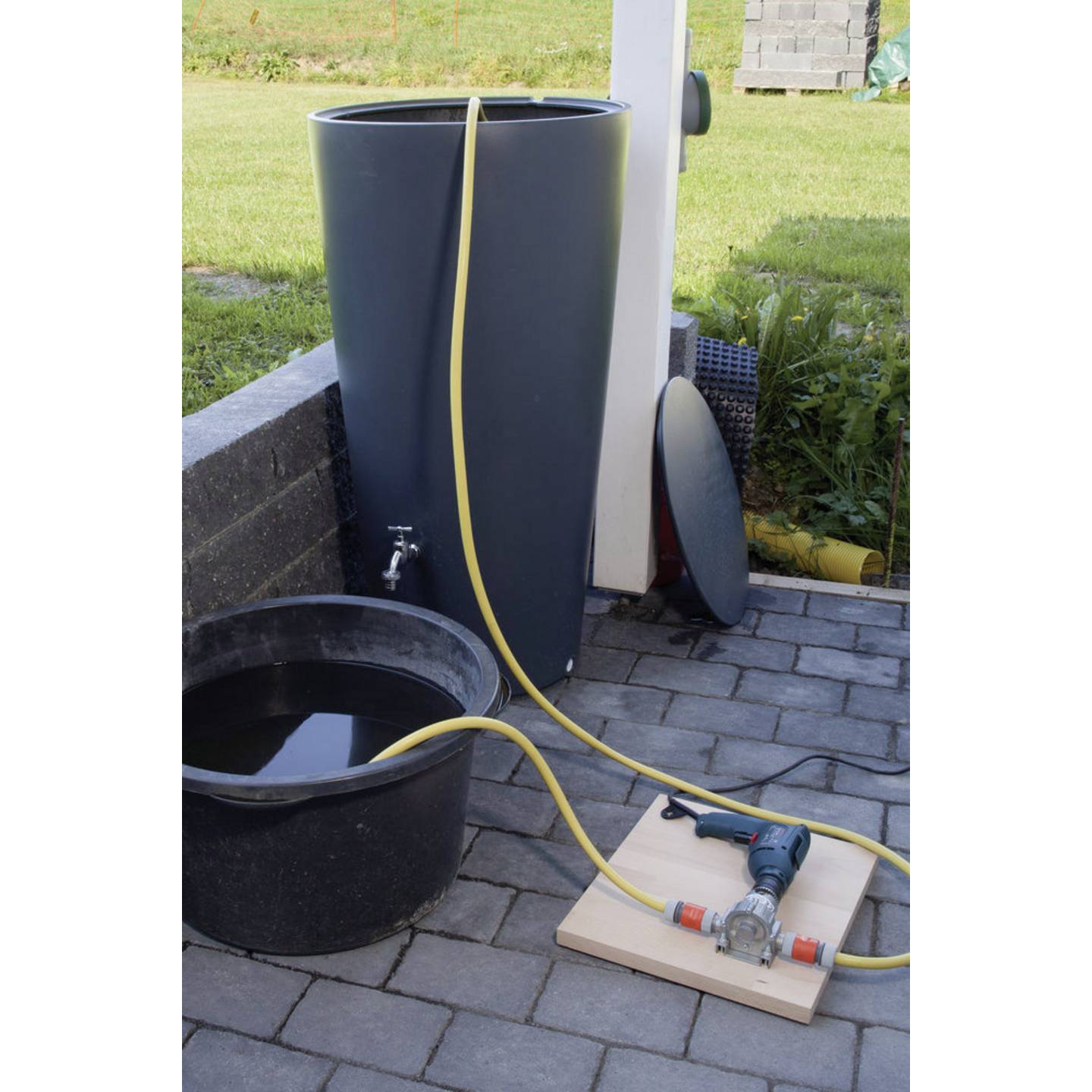 Wolfcraft Bohrmaschinenpumpe selbstansaugend 3000l/h 2800U/min robust - 4006885220003