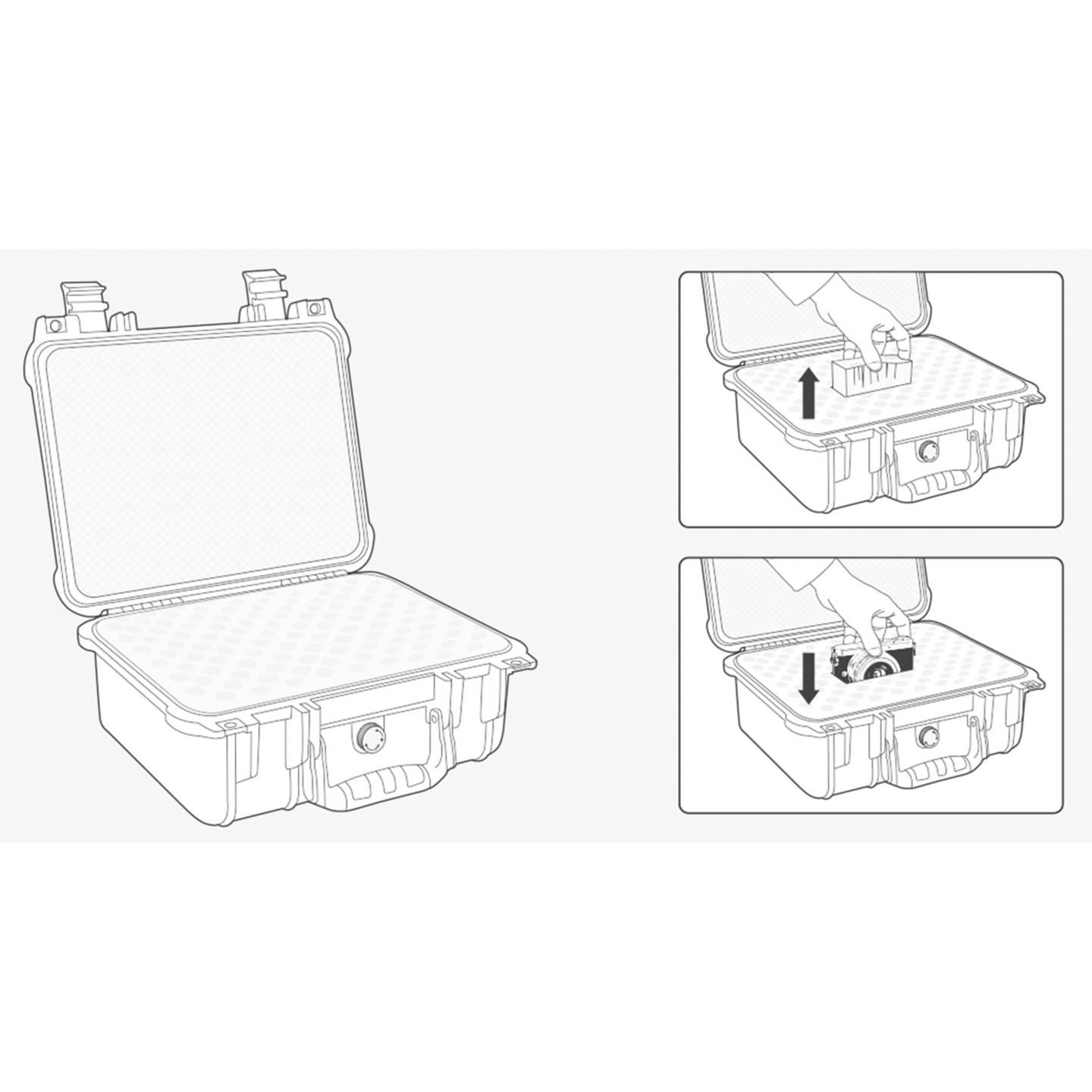 TOOLCRAFT Outdoor-Koffer LxBxH 250x270x125mm Polypropylen 10kg Hartschalenkoffer - 4064161217925