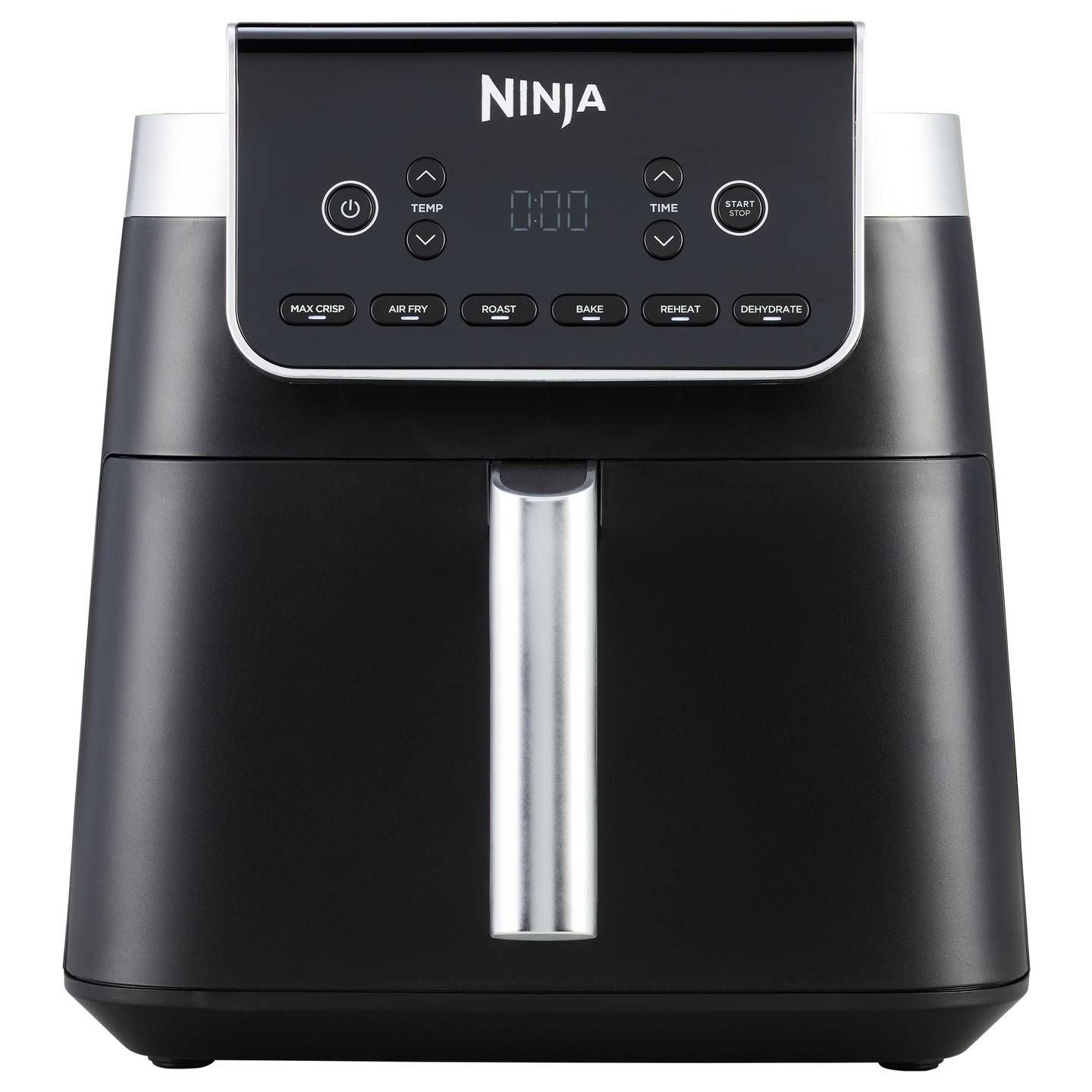 Ninja AF180EU Heißluft-Fritteuse 6,2 l 2000 W 240 °C Schwarz Silber - 0622356278782
