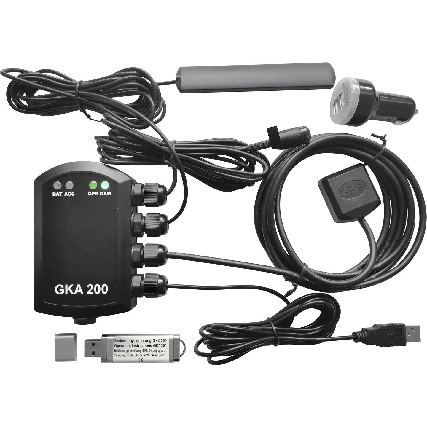 Renkforce Auto Alarmanlage GKA200 Fahrzeugortung Erschütterungssensor 12V - 4053199583478