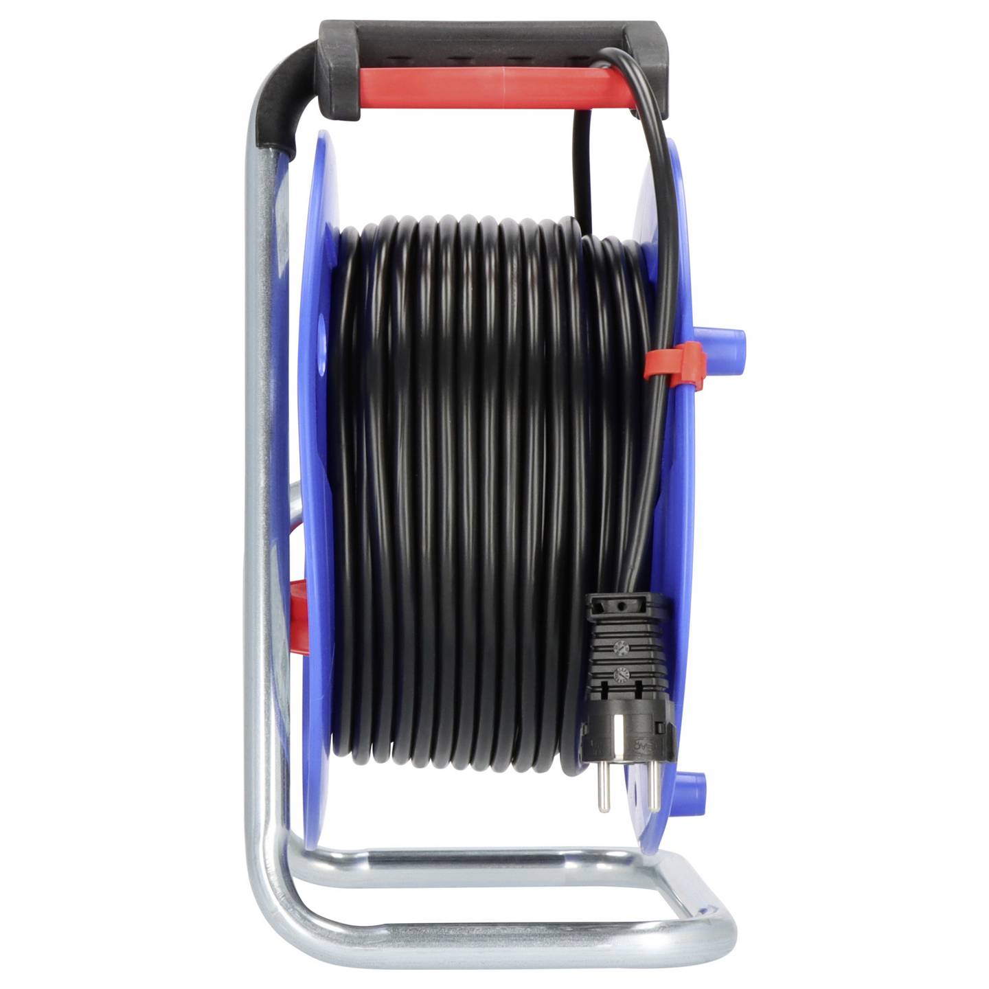 Brennenstuhl Kabeltrommel 50m Schutzkontakt-Stecker 4-fach Verlängerung schwarz - 4007123005345