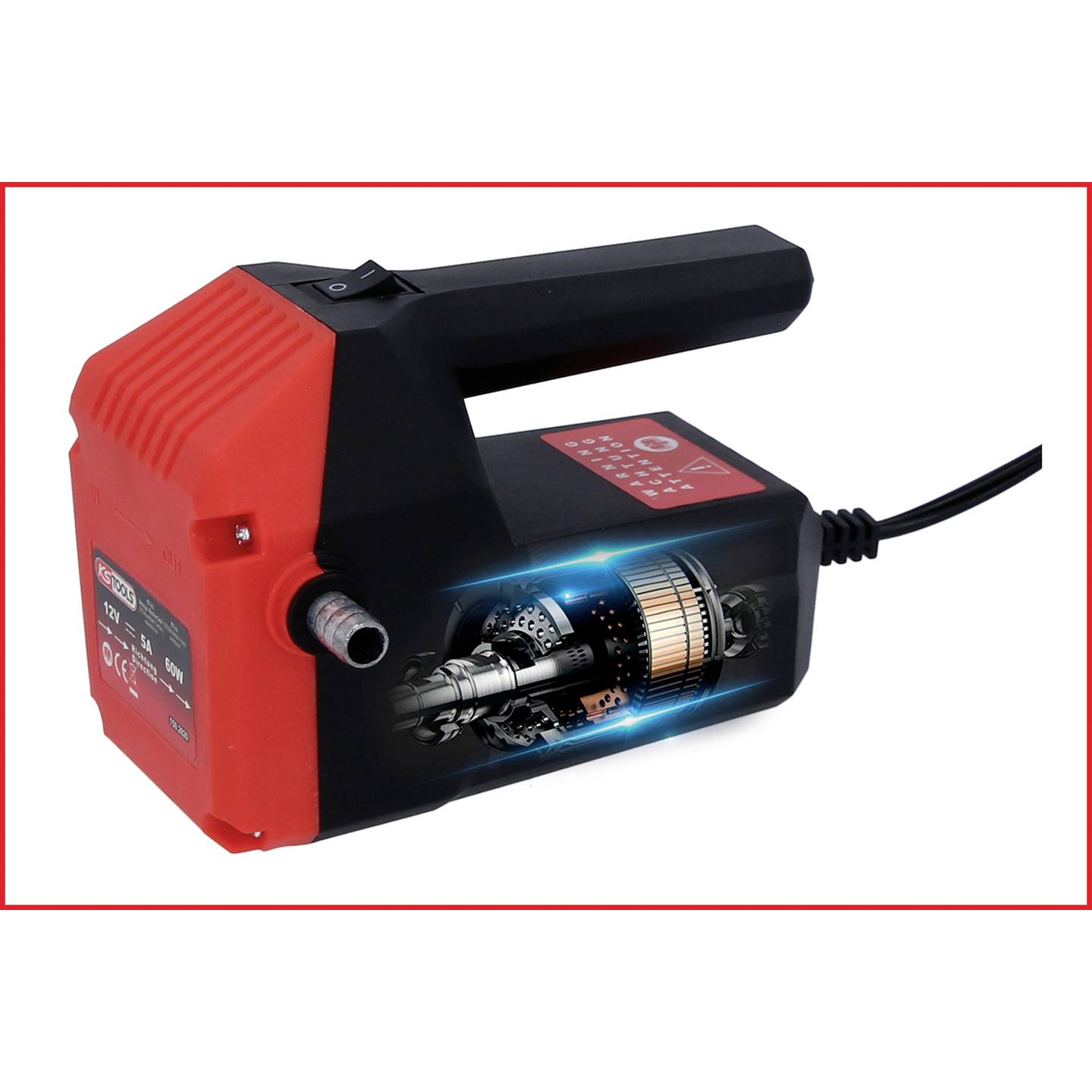 KS Tools Pumpe Öl Absaugpumpe Umfüllpumpe Diesel Motoröl Heizöl Kühlflüssigkeit - 4042146885123