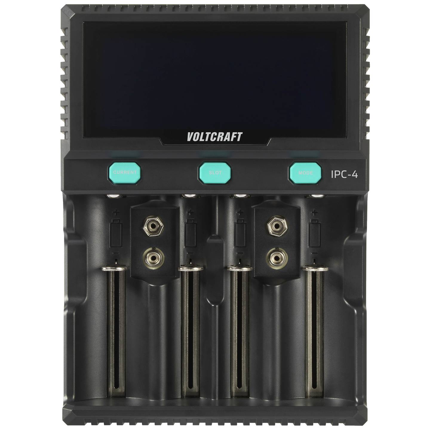 VOLTCRAFT IPC-4 Rundzellen-Ladegerät für LiIon NiMH NiCd AA AAA - 4064161255309