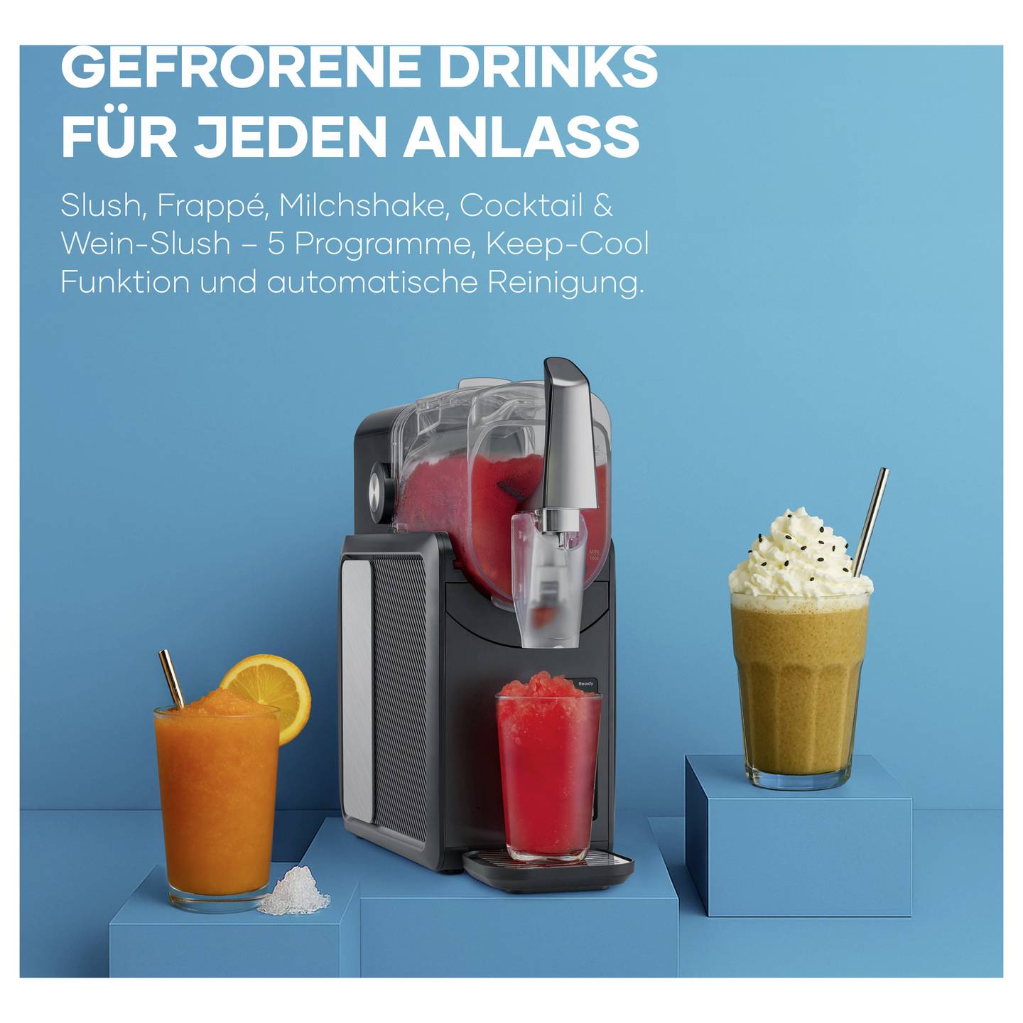 Severin Slush/Slushy Maschine EZ 7410 2l Eismaschine Getränkemaschine schwarz - 4008146049095