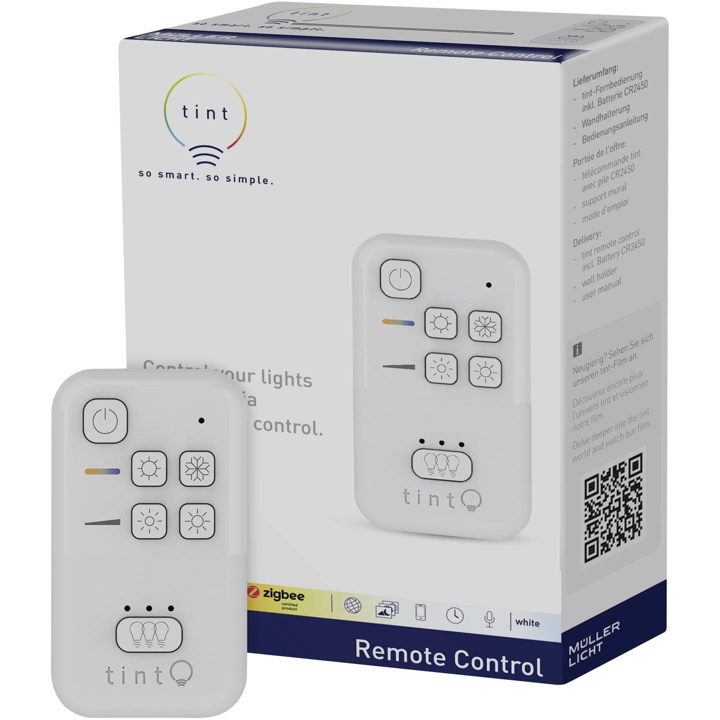 Müller-Licht Fernbedienung tint Steuerung für Smart Home Alexa Google Home 3V - 4018412669179