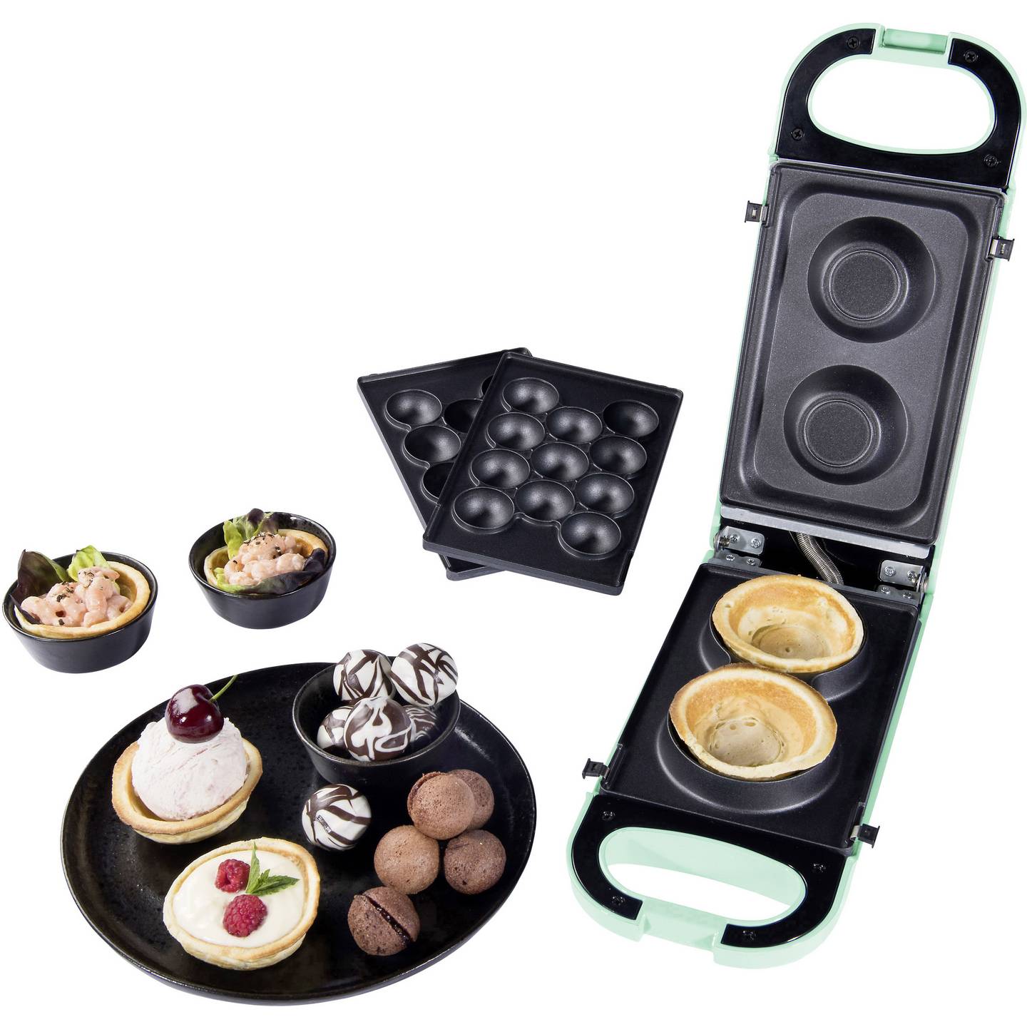 Trisa Cake Pop Maker Kuchenlolli Automat Retro Line Zubehör Backplatte Mint - 7640139998644