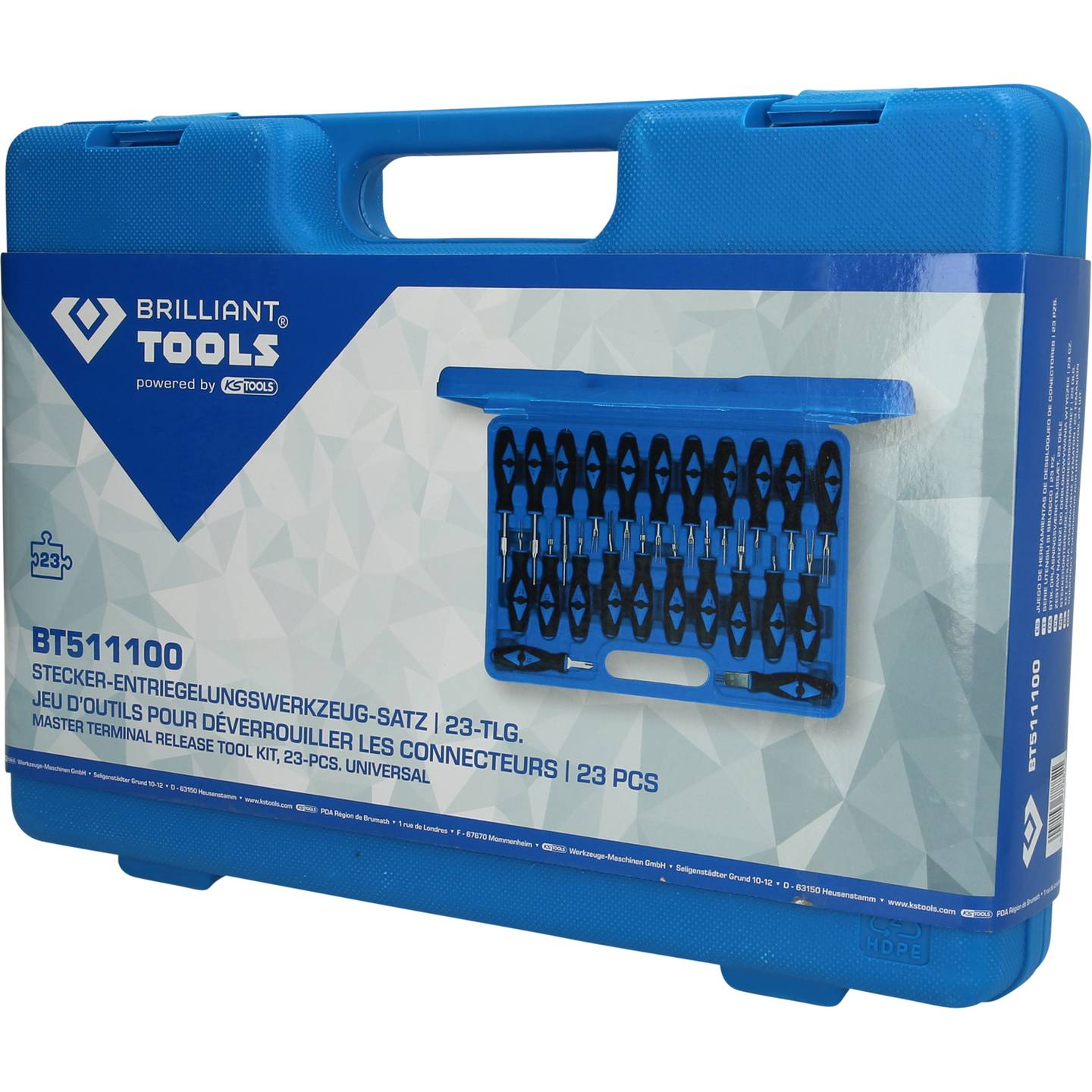 Brilliant Tools Stecker-Entriegelungswerkzeug-Satz, 23-tlg BT511100 Werkzeugsatz - 4042146778821
