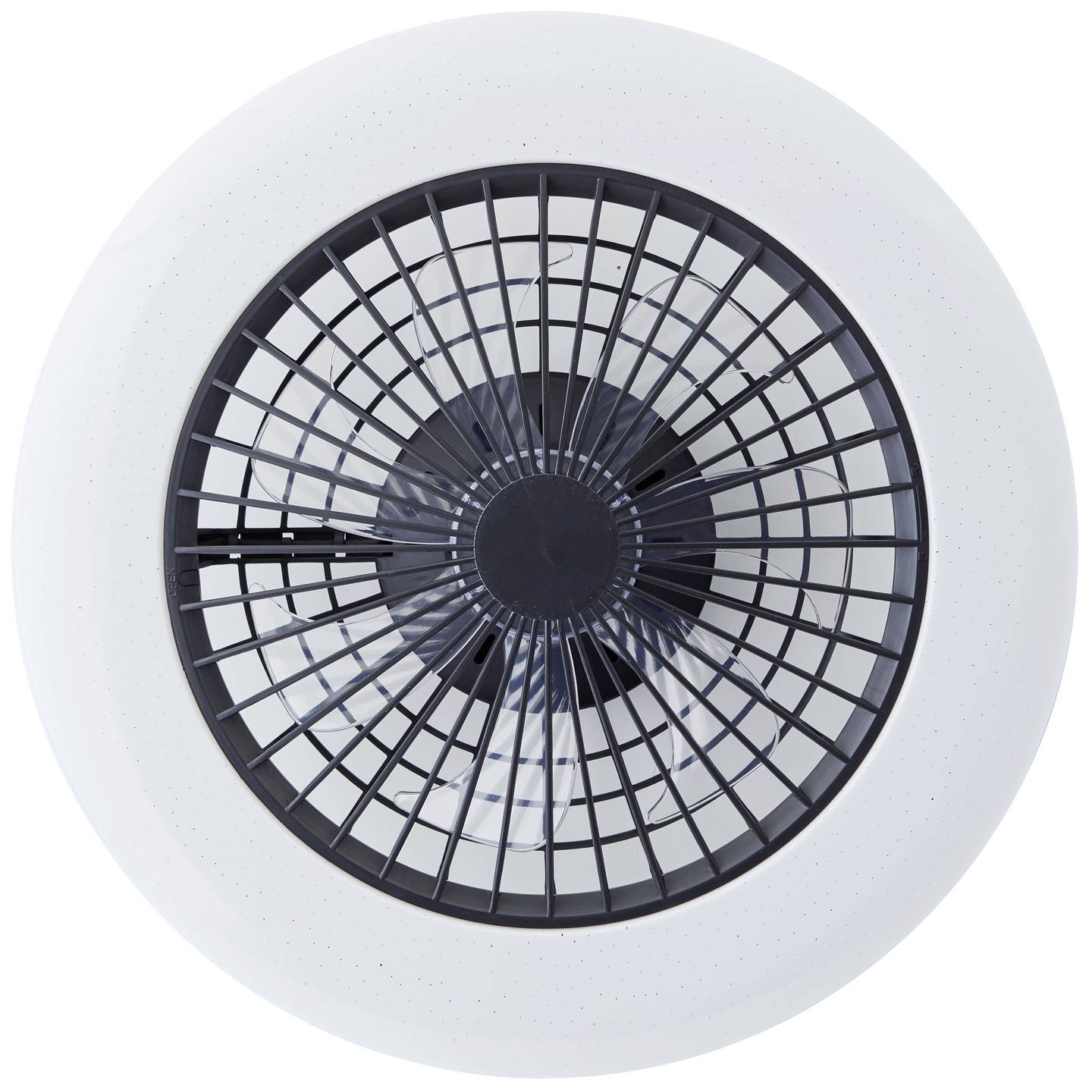 Brilliant Salerno LED Deckenleuchte 49cm mit Ventilator dimmbar Schwarz - 4004353435881