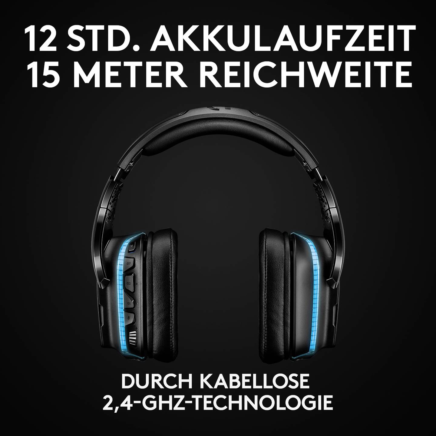 Logitech Gaming Over Ear Headset G935 7.1 Surround Schwarz Mikrofon - 5099206081918