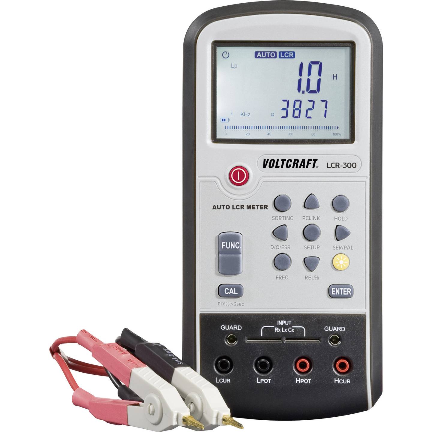 Voltcraft LCR-300 Komponententester digital LCR-Messgerät CAT I Anzeige Gerät - 4016138762181