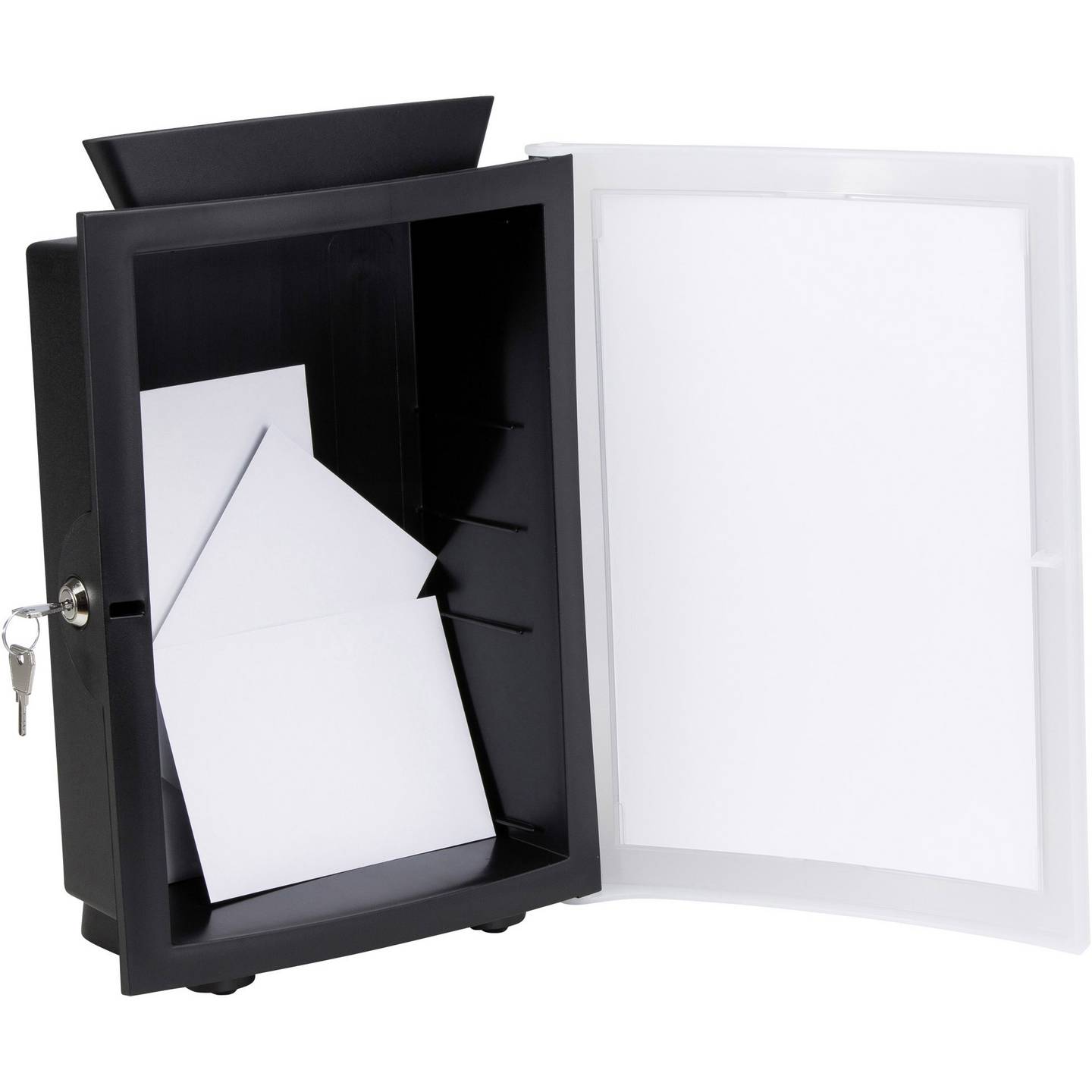 HAN Aktionsbox IMAGE'IN Einwurfbox Spendenbox Schwarz 26x37.5x12.8cm 1 Stück - 4012473410251
