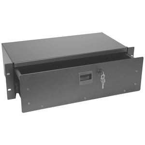 B-Ware Omnitronic 19 Zoll Rackschublade SN-3 abschließbar schwarz 3 HE 210mm tief