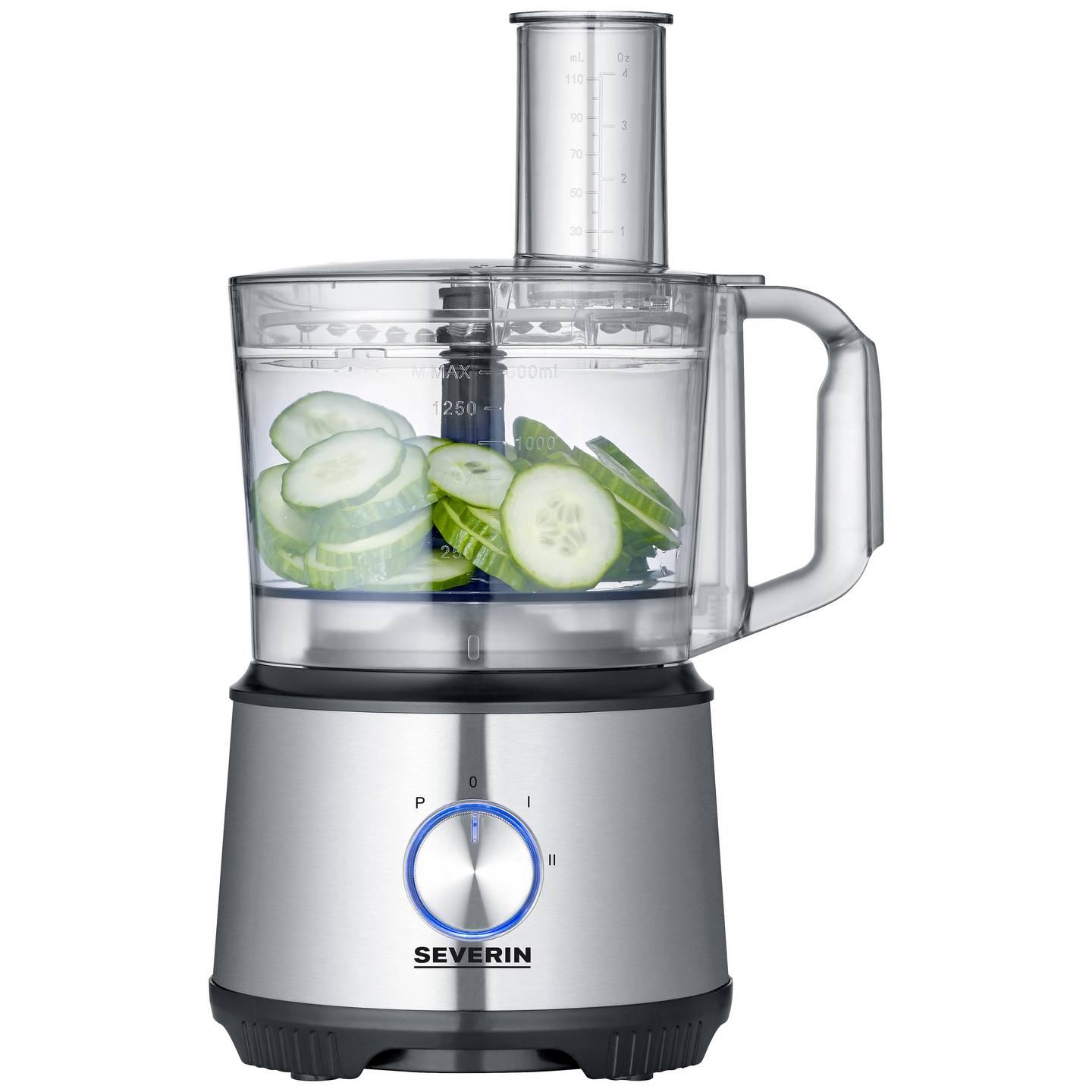 Severin Küchenmaschine Rührmaschine KM 3892 1200W Edelstahl Glas 1,5l Silber - 4008146038099