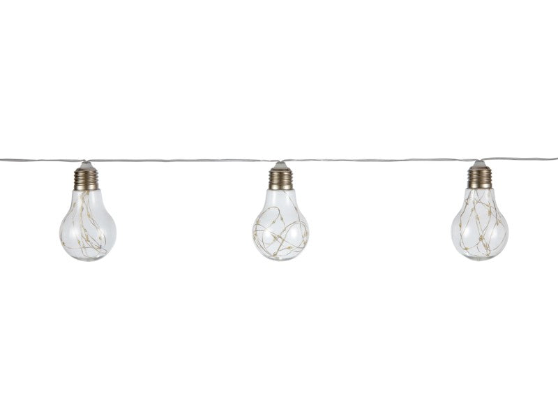 LED Solar Lichterkette 480cm Gartenleuchte Dekolicht 15 Lichter wasserdicht klar - 4007873123344