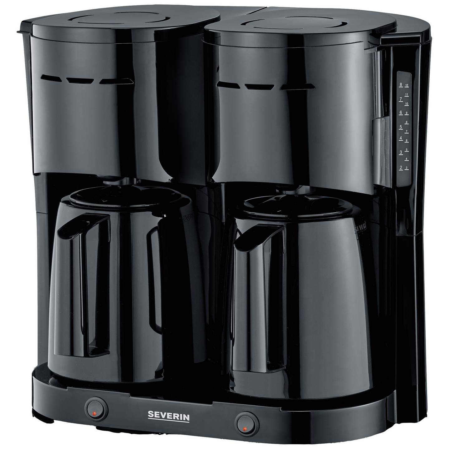 Severin Kaffeemaschine Filterkaffeemaschine 2000W Isolierkanne schwarz 16 Tassen - 4008146041525