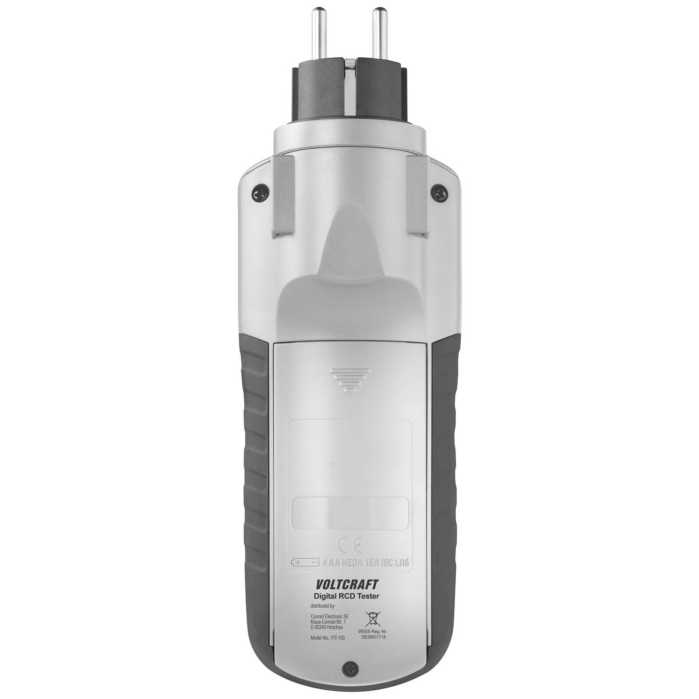 Voltcraft Installationstester FIT-100 digital CAT III 600V IP40 manuell 340g - 4064161195117