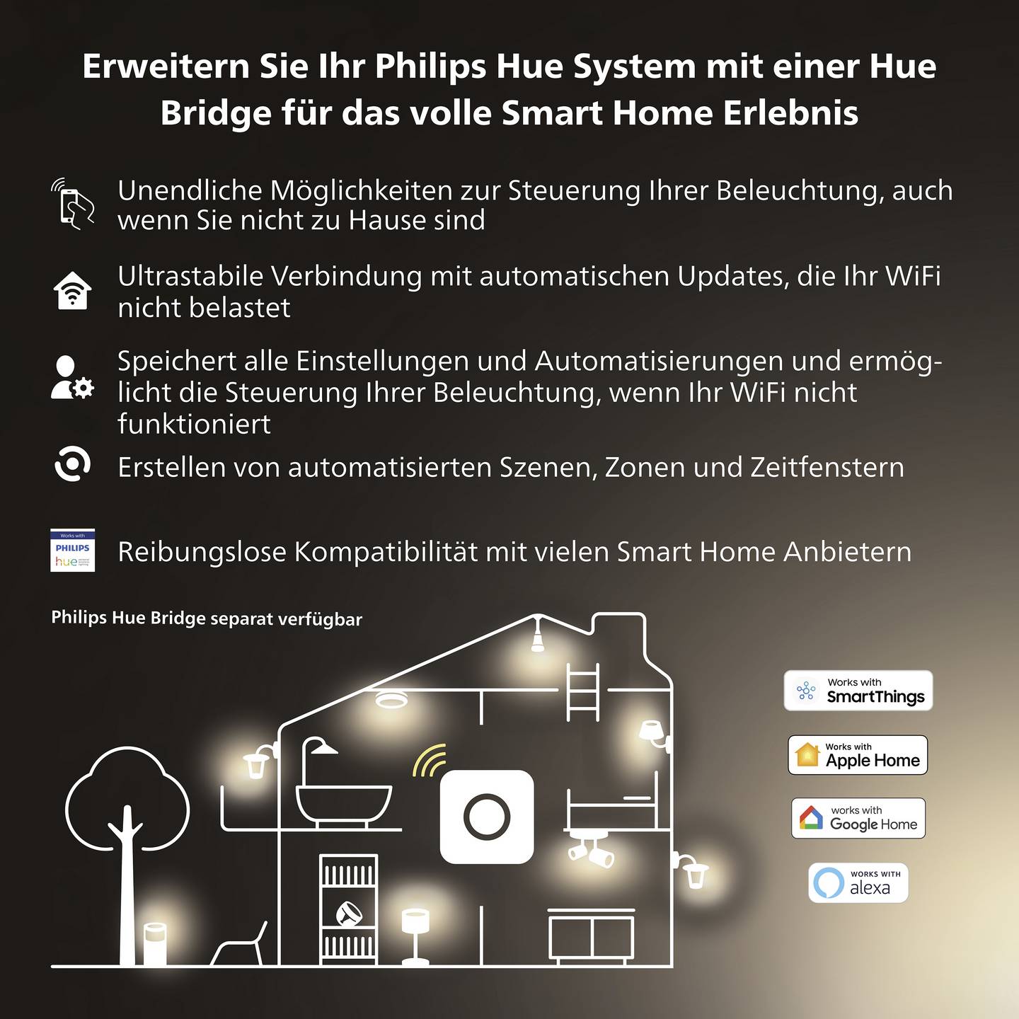 Philips Hue Deckenleuchte White Ambiance Enrave M LED Lampe dimmbar 2400lm weiß - 8718696176436
