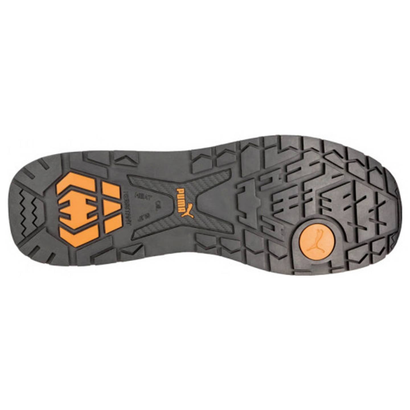 PUMA Sicherheitsschuh Crosstwist Low S3 Schuhgröße 44 Blau Orange Gummi Leder - 4051428062770