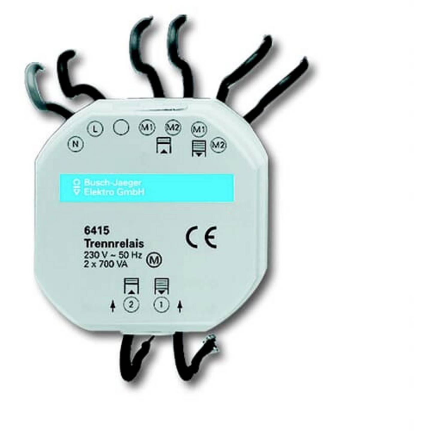 Busch-Jaeger Lichtschalter Jalousiecontrol II Trennrelais Einsatz Weiß 230V - 4011395896907