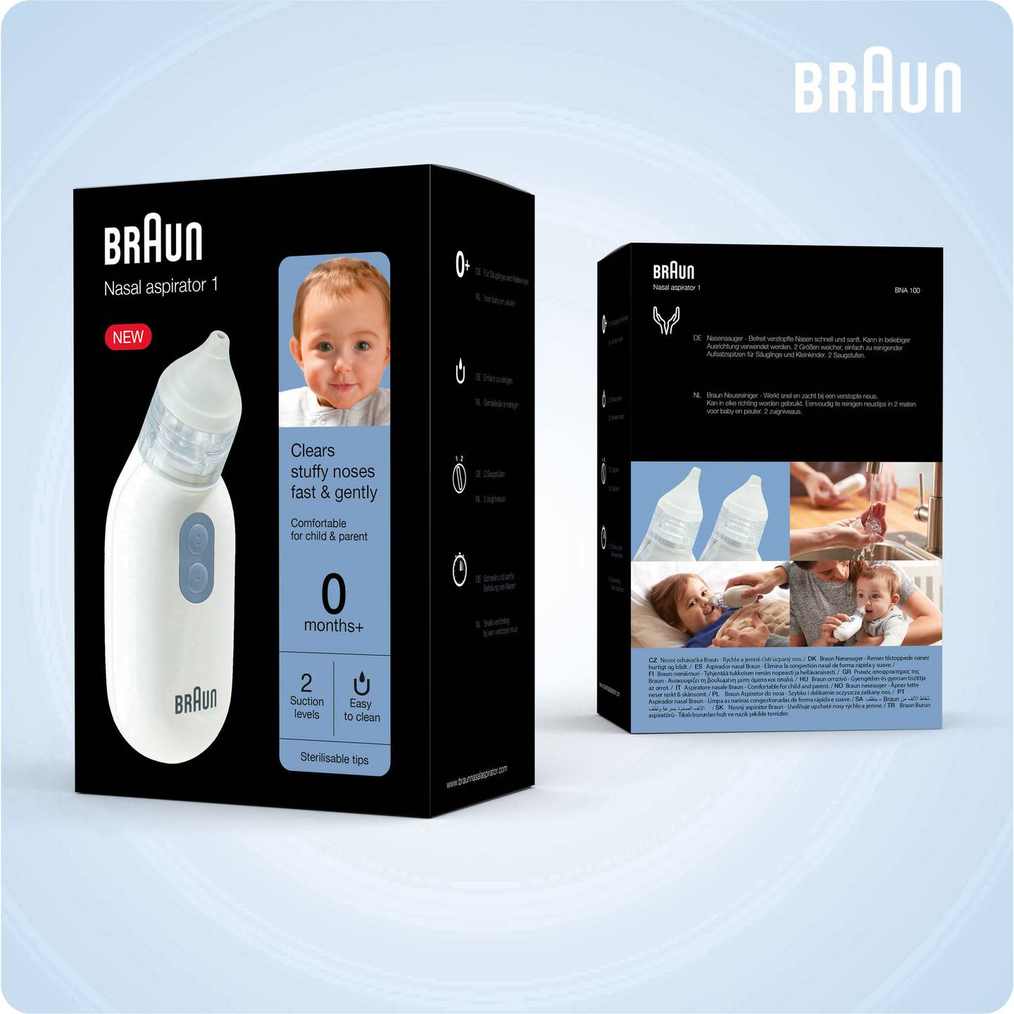 Braun Baby-Nasensauger Nasal aspirator BNA100EU batteriebetrieben 300g leicht - 4022167001016