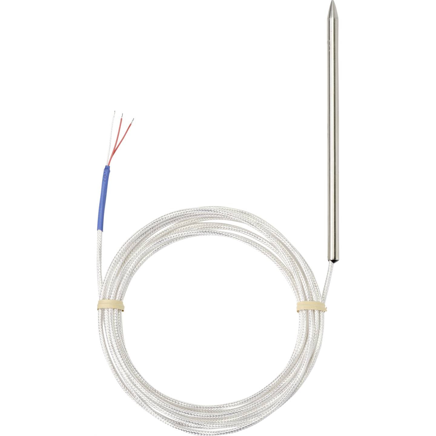 TRU COMPONENTS Temperaturfühler Widerstandssensor PT100 Kabel Edelstahl - 4064161192222