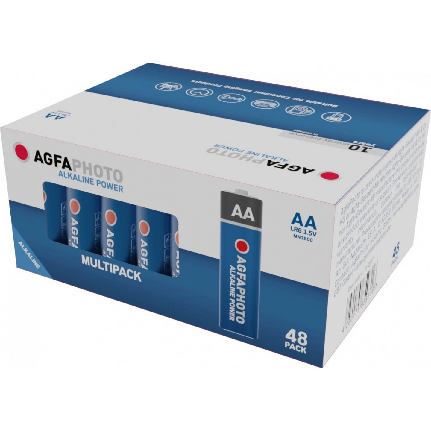 AgfaPhoto Power LR6 1.5 V 48 St. Mignon (AA)-Batterie Alkali-Mangan - 4250175859316