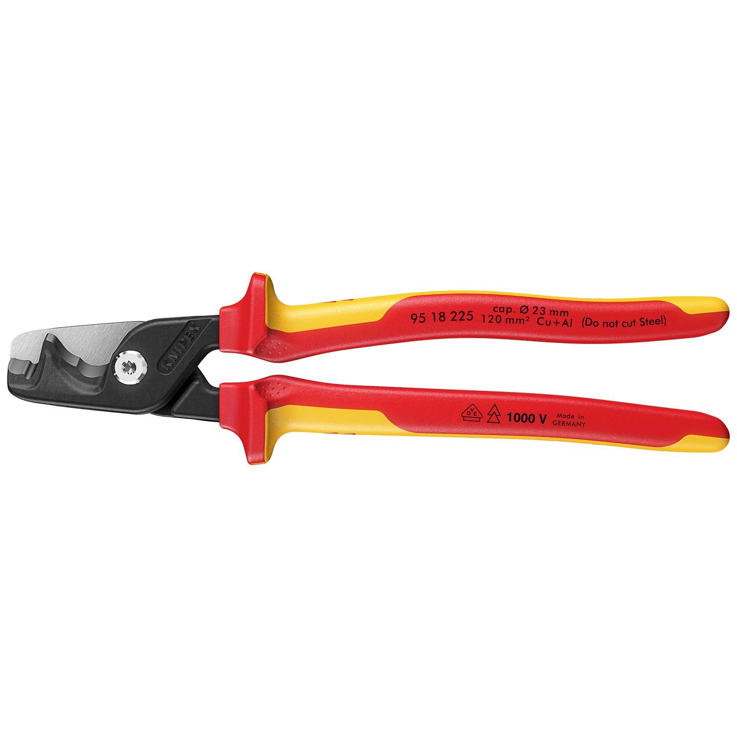 Knipex VDE StepCut XL 95 18 225 Kabelschere Schere Kabelschneider Werkzeug - 4003773089964