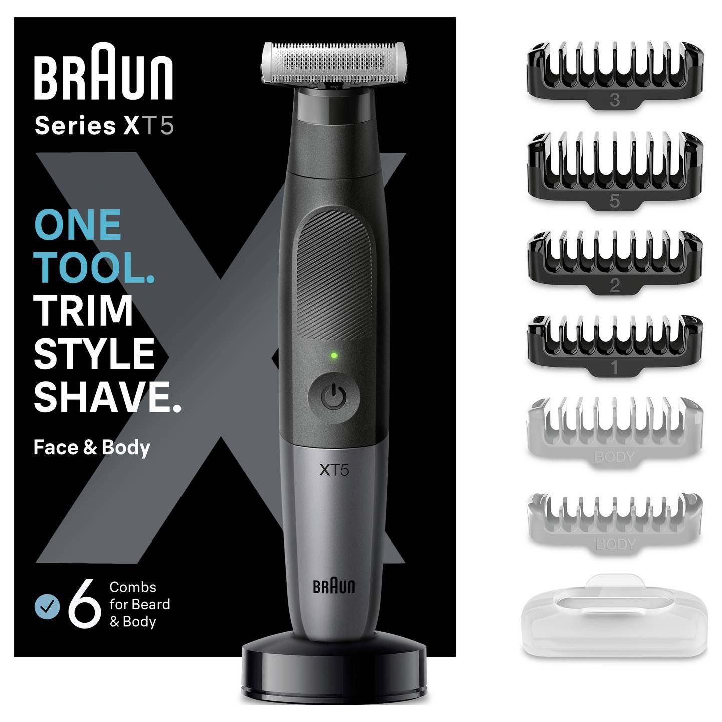 Braun XT5300 80712350 Folienrasierer Elektrorasierer Rasierer Schwarz Wet Dry - 7500435206365