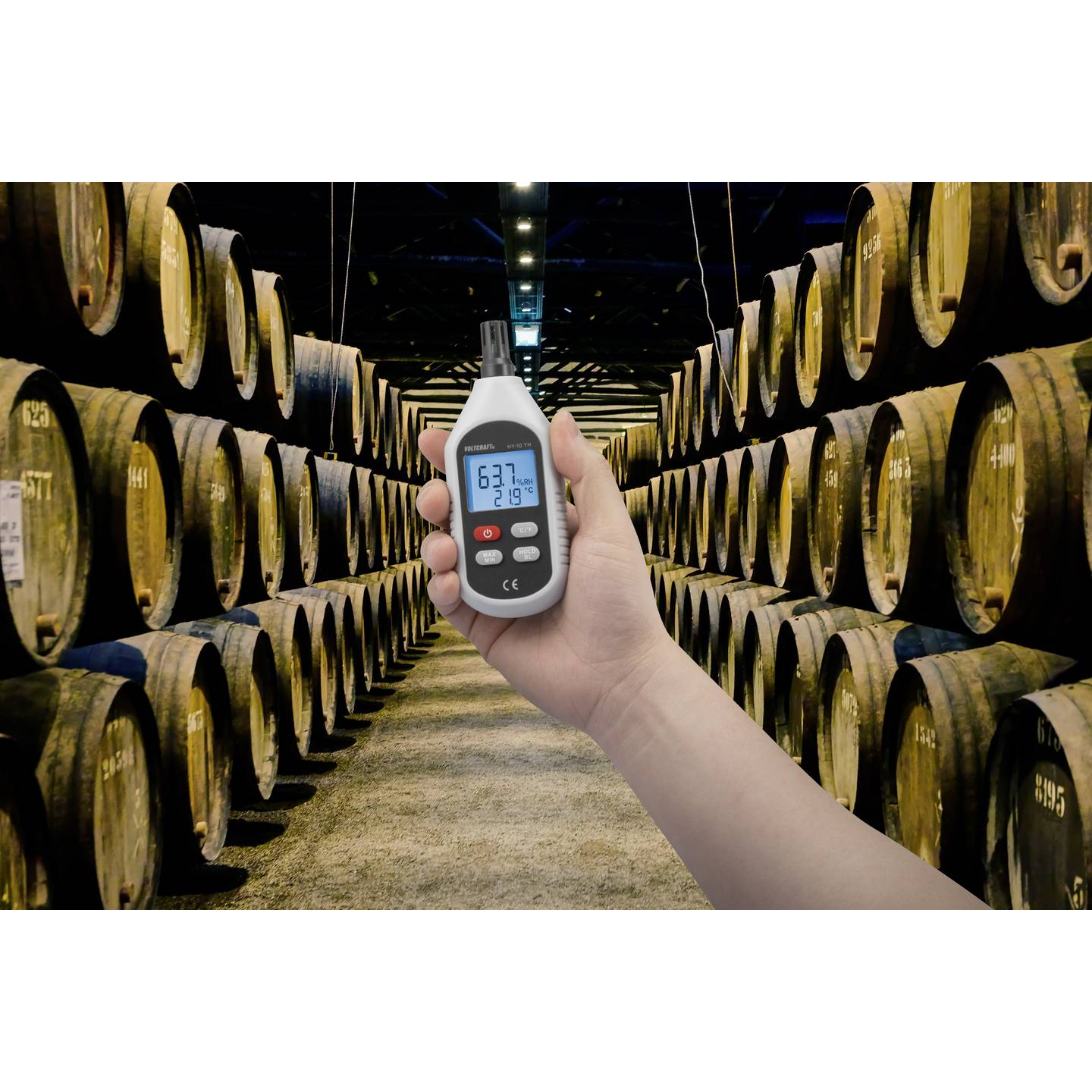 VOLTCRAFT Luftfeuchtemessgerät Hygrometer Feuchtemesser Klimamessgerät Thermo - 4053199527281