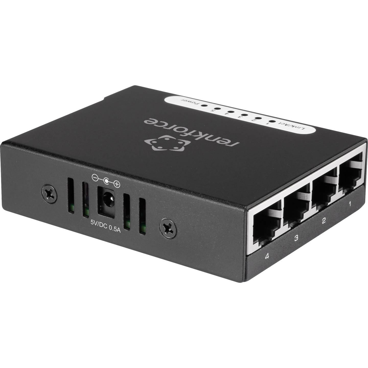 Renkforce Netzwerk Switch RJ45 1483811 5 Port 100 MBit/s Netzwerk-Router-Gerät - 4016139091174