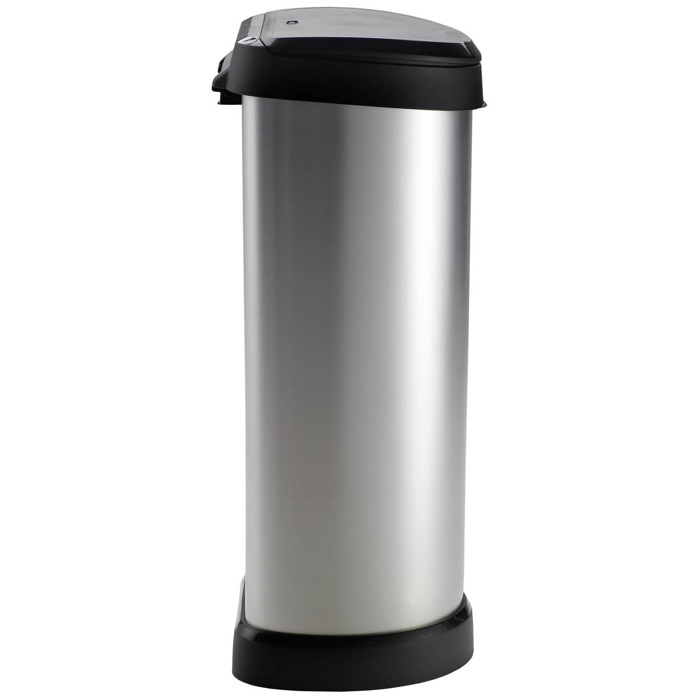 Curver Mülleimer Abfalleimer Deco 40l Handtuchheizkörper silber schwarz - 3253922130387
