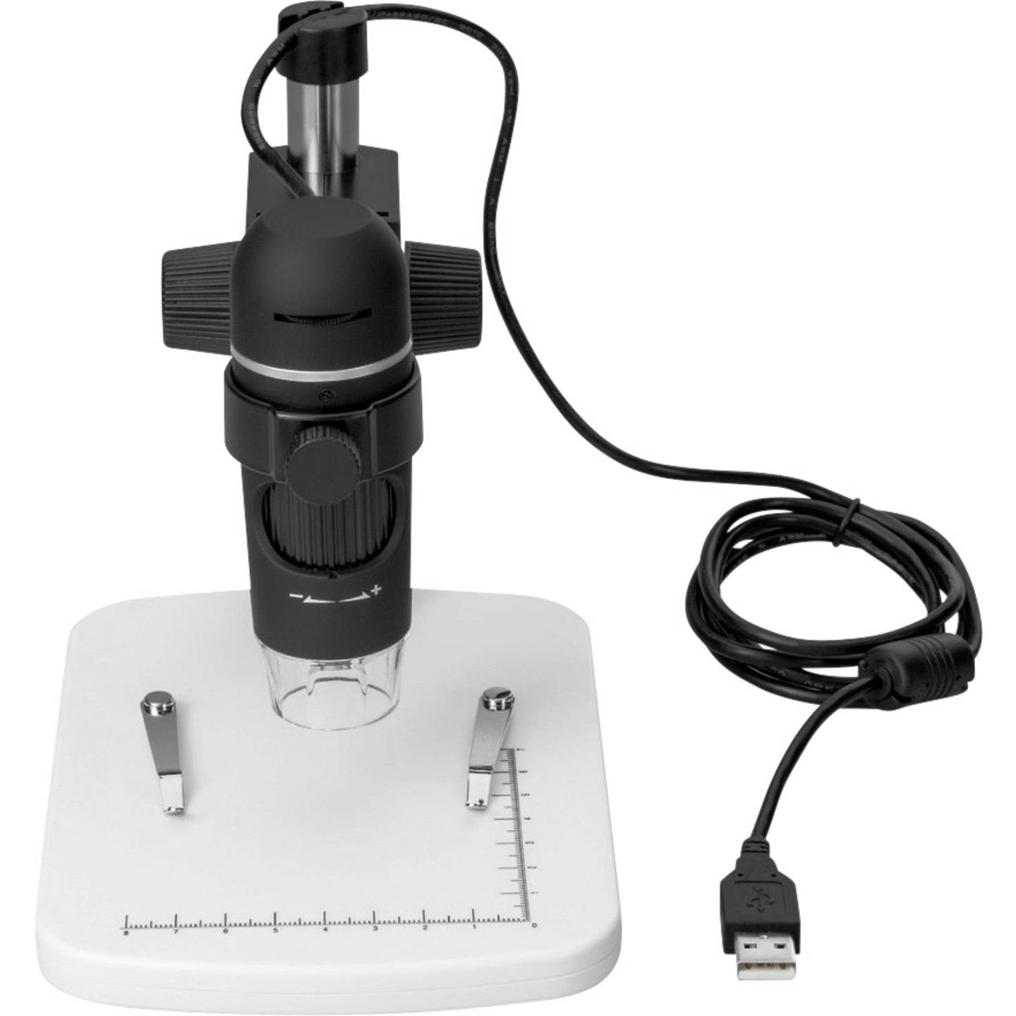 Toolcraft USB Mikroskop DigiMicro Profi 5 Megapixel 150x Vergrößerung mit LEDs - 4053199557134
