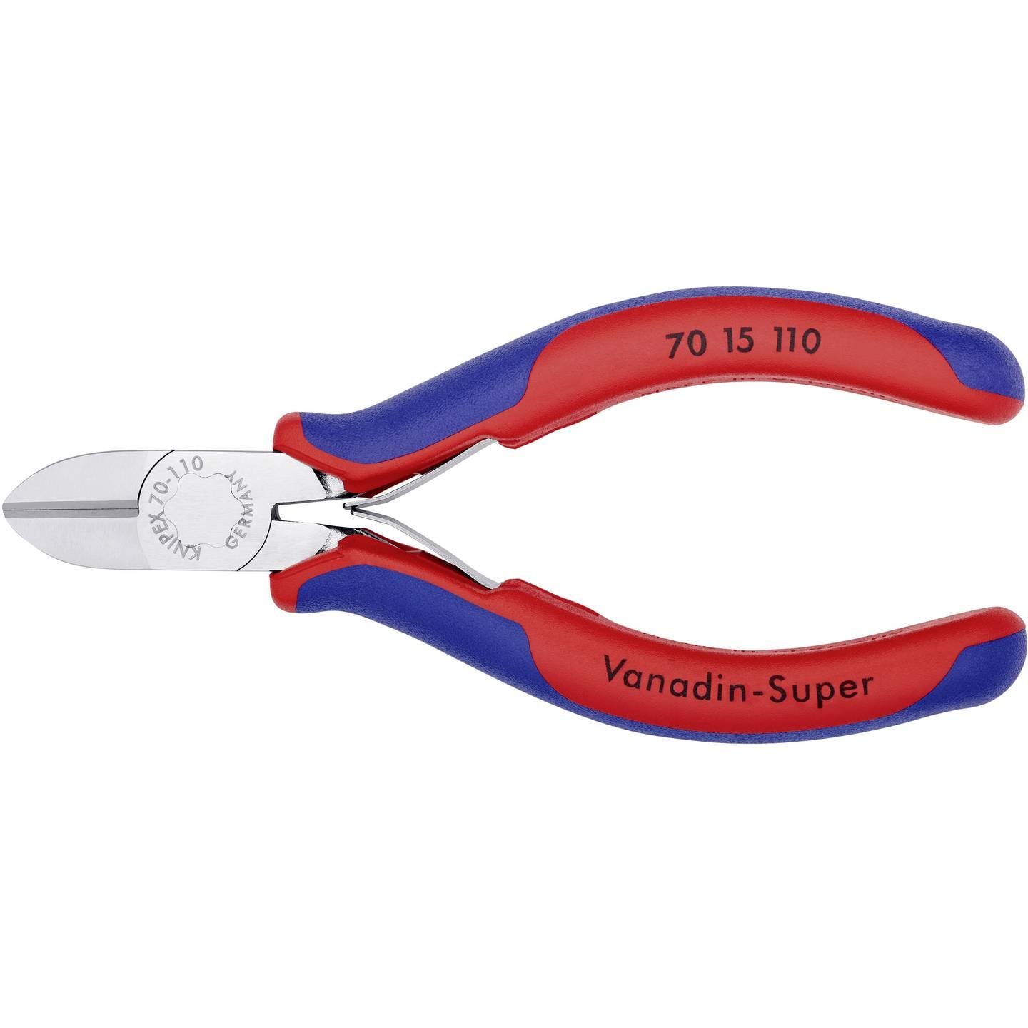 Knipex 70 15 110 Werkstatt Seitenschneider mit Facette 110 mm Schneidwerkzeug - 4003773029649
