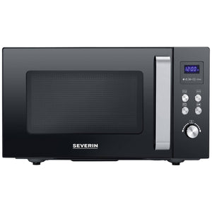B-Ware Severin MW Mikrowelle Schwarz Edelstahl 900 W Grillfunktion flacher Glasboden