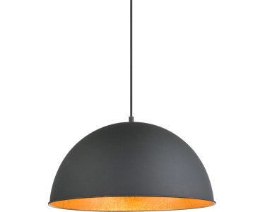 Globo Pendelleuchte Hängeleuchte LENN LED Lampe Leuchte schwarz goldfarben E27 - 9007371351145