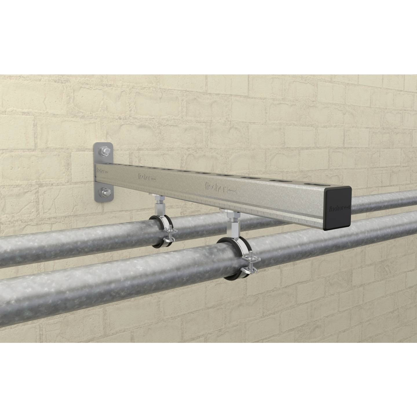 Fischer Rohrschelle Gelenkrohrschelle 10 St. Stahl galvanisch verzinkt M8-M10 - 4048962441505