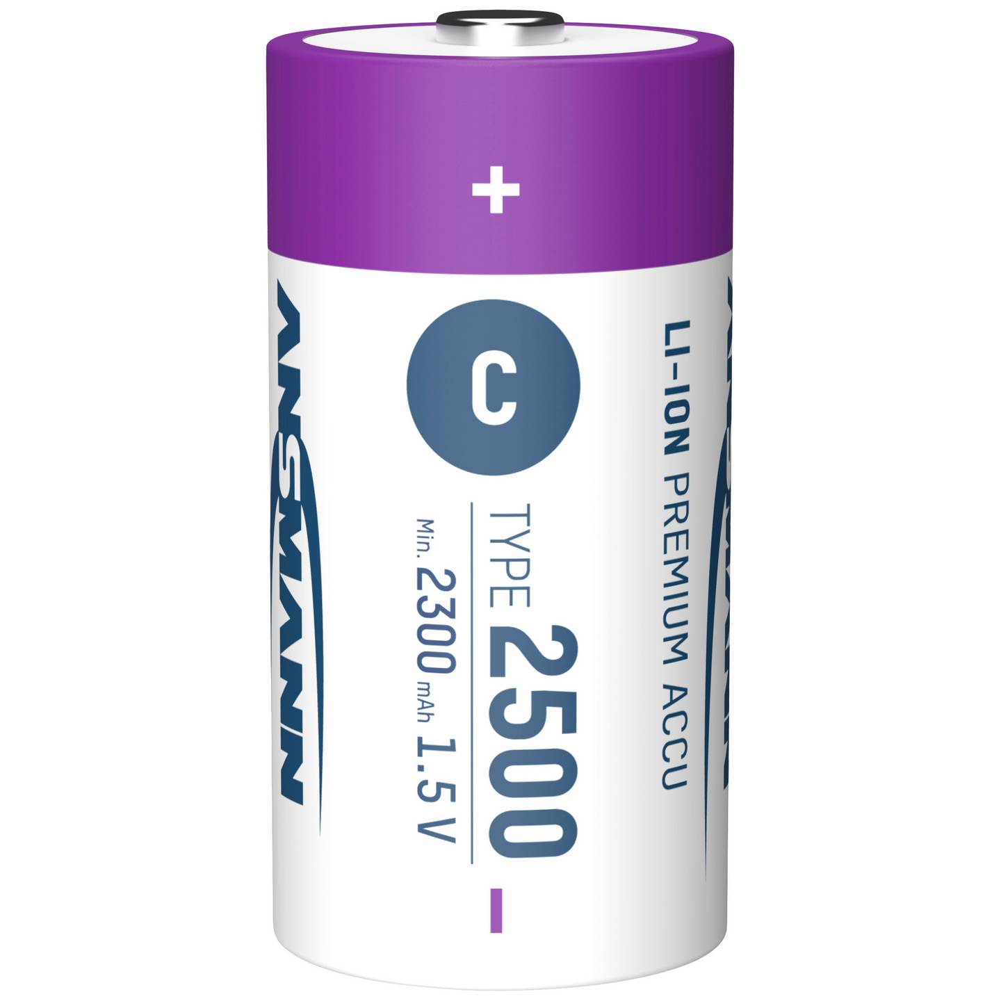 Ansmann Baby Akku HR14 Li-Ion USB-C Akku Batterie 2500 mAh 1,5V Kabel 2er-Set - 4013674193981