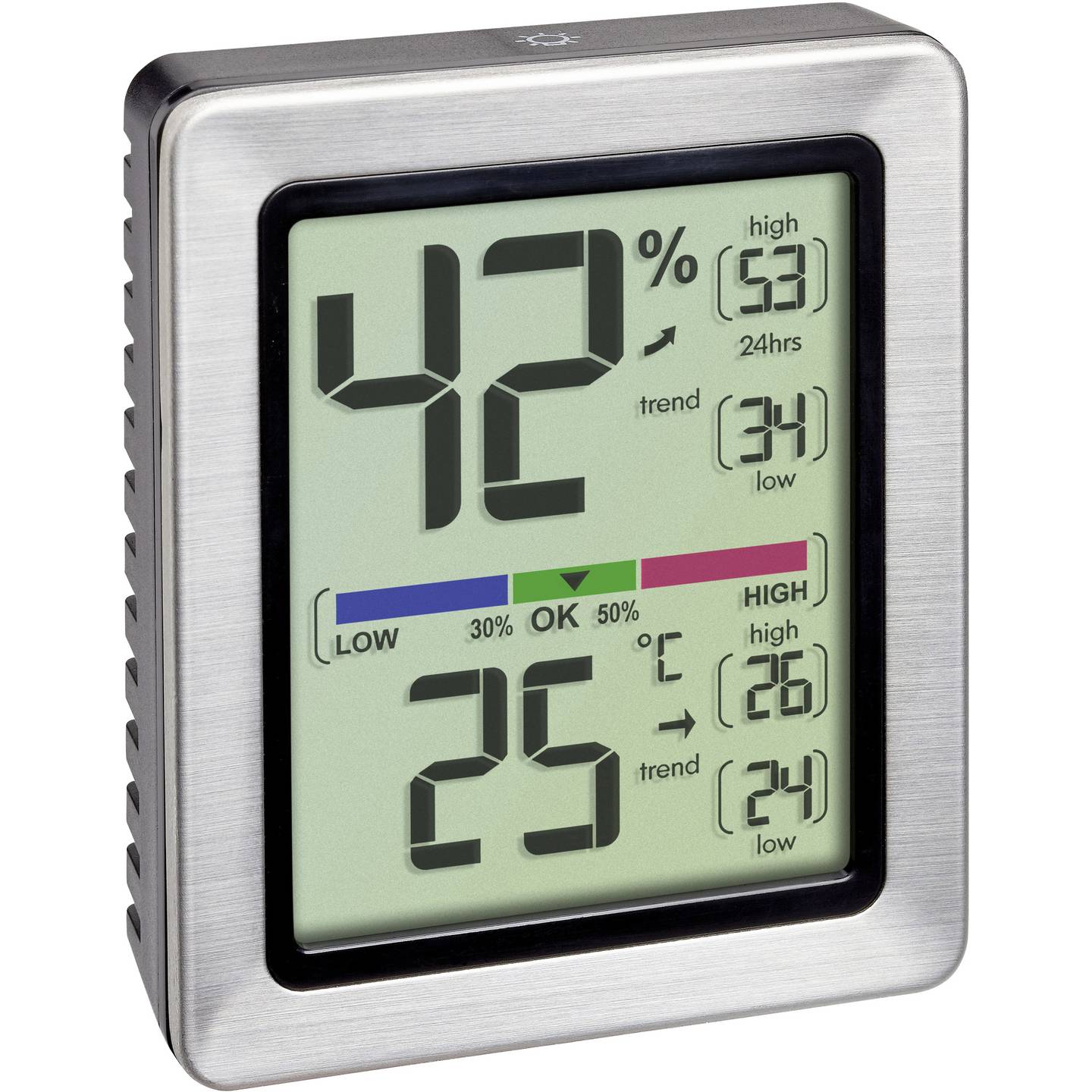 TFA Thermo-Hygrometer EXACTO 30.5047.54 Hygrometer Thermometer für Innenräume - 4009816035646