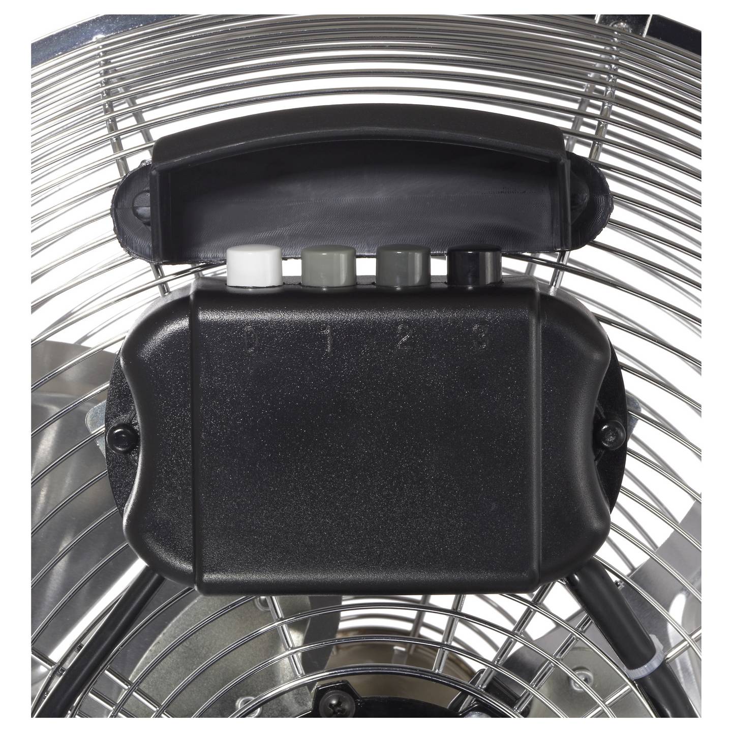 Sygonix Bodenventilator Ventilator 70W Luftzirkulation Chrom Ø505mm Höhe 480mm - 4064161489346